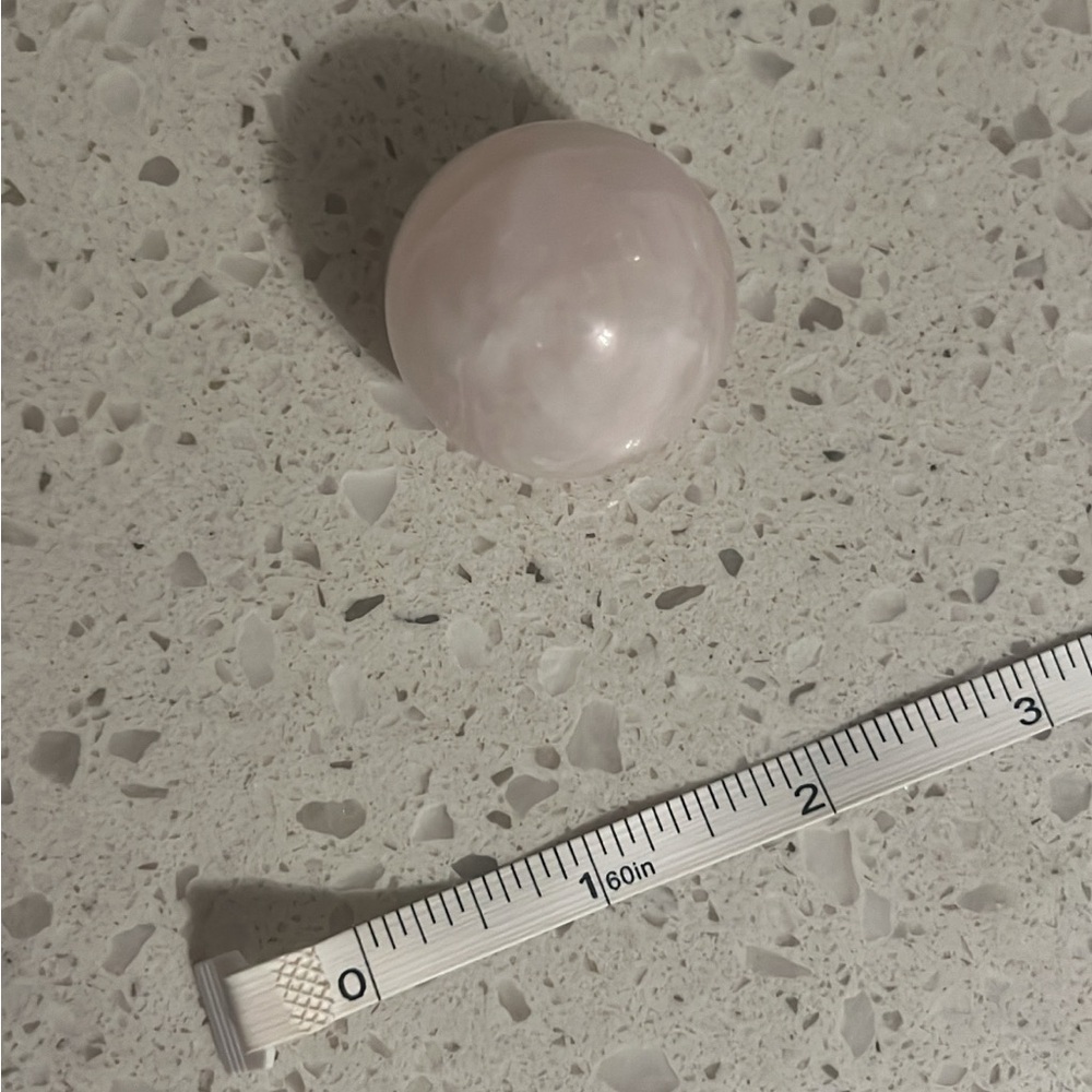 The Rose Quartz Sphere (SMALL) by Smudge Wellness 1 Crystal - Picture 4 of 4